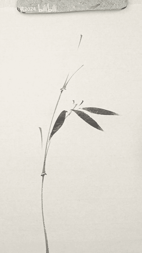 每日一画–竹-没骨画论坛-国画-知汇课堂